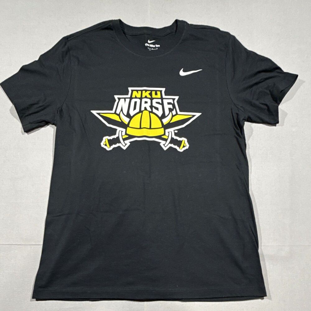 Nike The Nike Tee NKU Norse Large Black Short Sleeve T-Shirt Shirt